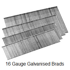 Galvanised Brads for 16 Gauge Brad Nailers