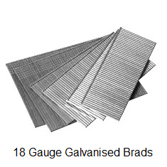 Galvanised Brads for 18 Gauge Brad Nailers