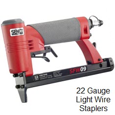 22 Gauge Light Wire Staplers for Upholstery and Fine Work