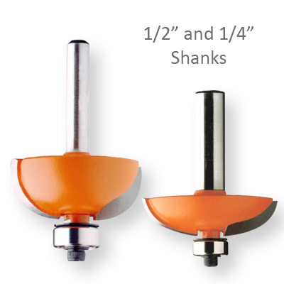 Coving with 1/4" and 1/2" Shanks