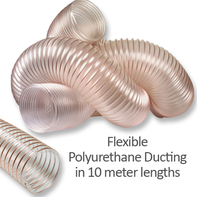 Flexible Polyurethane Ducting in 10 meter lengths