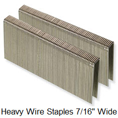 Heavy Wire Galvanised Staples for 16 Gauge Staplers