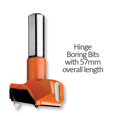Hinge Boring Bits 57mm Overall Length