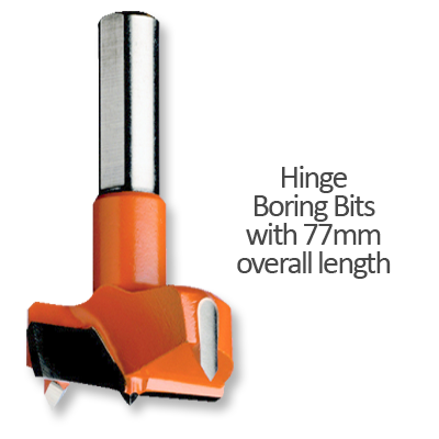 Hinge Boring Bits 77mm Overall Length