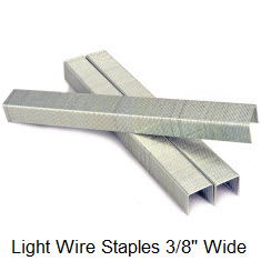Light Wire Galvanised Staples for 22 Gauge Staplers