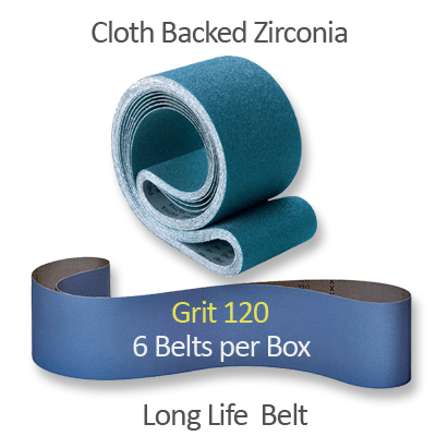 Long Life Narrow Pad Sander Belts Grit 120