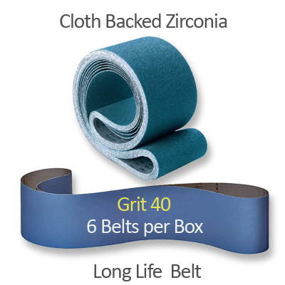 Long Life Narrow Pad Sander Belts Grit 40