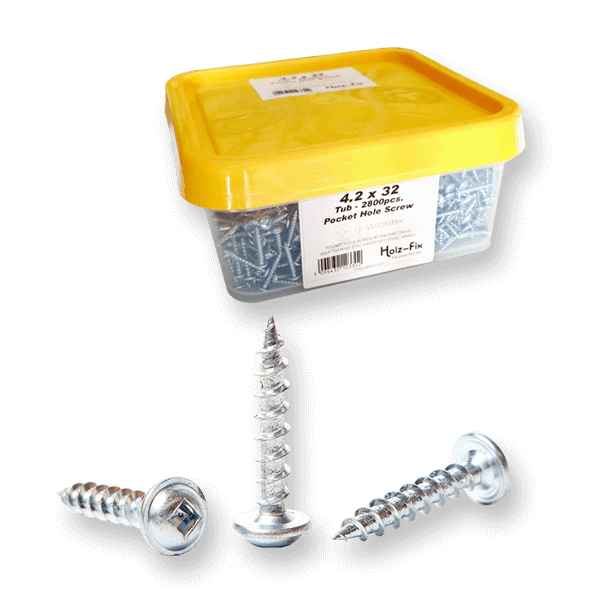 Pocket Hole Screws in Bulk Tubs