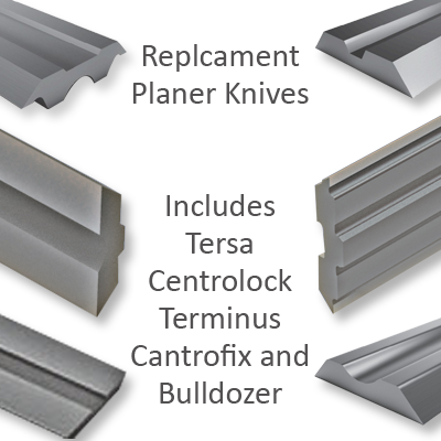 Replacement Planer Knives - Tersa, Centrolock, Terminus, etc.