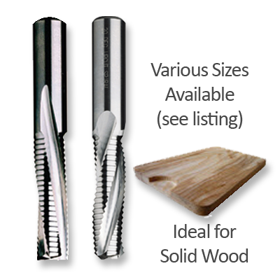 Roughing Spirals for Wood & Wood Composites