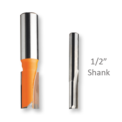Straight Cutters - Short Series with half inch shank