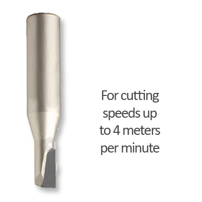 Single Flute Diamond Cutting Tool (up to 4 metres per min)