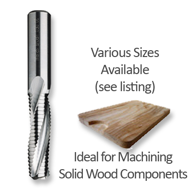 Upcut Roughing Spirals for Wood & Wood Composites