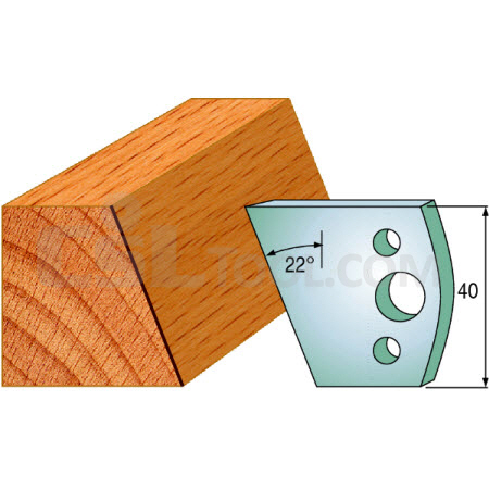 Pair of Universal Profile Knives 40 x 4mm 690.001