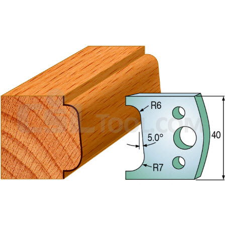 Pair of Universal Profile Knives 40 x 4mm 690.002