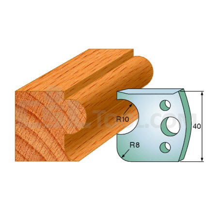 Pair of Universal Profile Knives 40 x 4mm 690.004