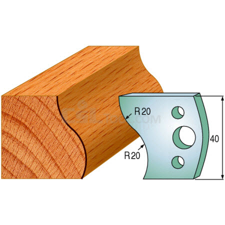 Pair of Universal Profile Knives 40 x 4mm 690.009
