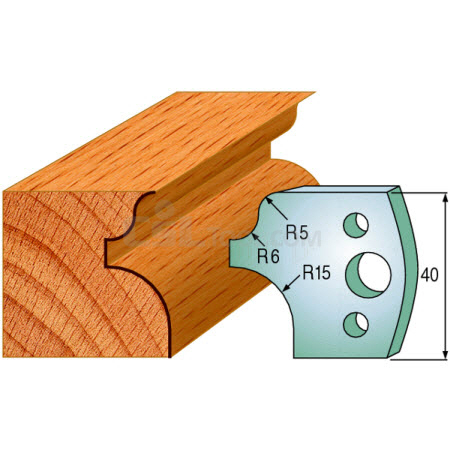 Pair of Universal Profile Knives 40 x 4mm 690.011