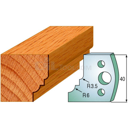 Pair of Universal Profile Knives 40 x 4mm 690.019