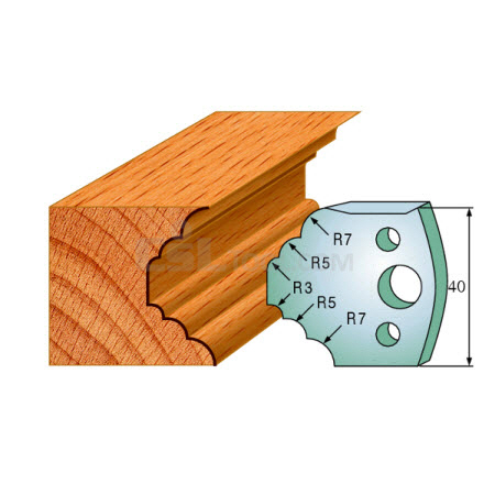 Pair of Universal Profile Knives 40 x 4mm 690.021