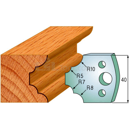 Pair of Universal Profile Knives 40 x 4mm 690.022