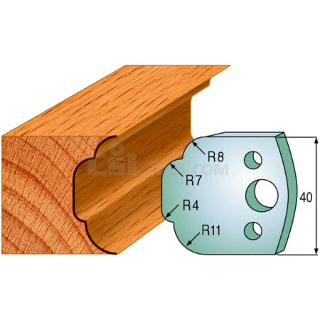 Pair of Universal Profile Knives 40 x 4mm 690.023