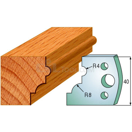 Pair of Universal Profile Knives 40 x 4mm 690.024