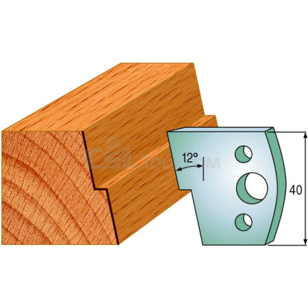 Pair of Universal Profile Knives 40 x 4mm 690.027