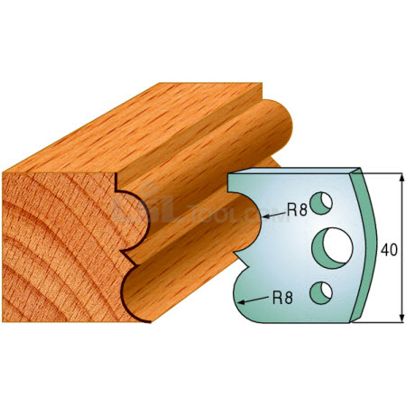 Pair of Universal Profile Knives 40 x 4mm 690.028