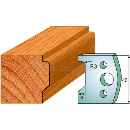 Pair of Universal Profile Knives 40 x 4mm 690.032