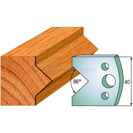 Pair of Universal Profile Knives 40 x 4mm 690.034