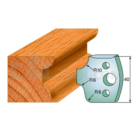 Pair of Universal Profile Knives 40 x 4mm 690.045