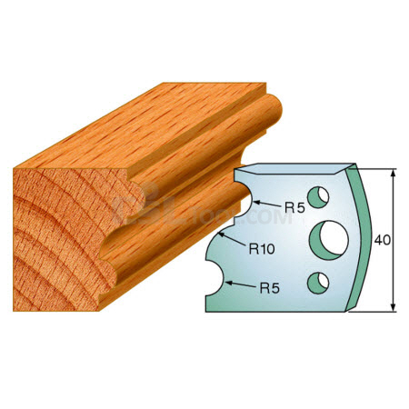 Pair of Universal Profile Knives 40 x 4mm 690.052