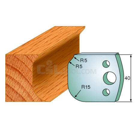 Pair of Universal Profile Knives 40 x 4mm 690.060