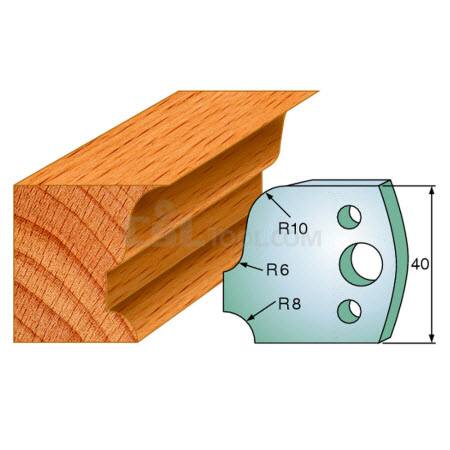 Pair of Universal Profile Knives 40 x 4mm 690.064