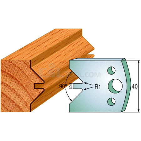 Pair of Universal Profile Knives 40 x 4mm 690.071