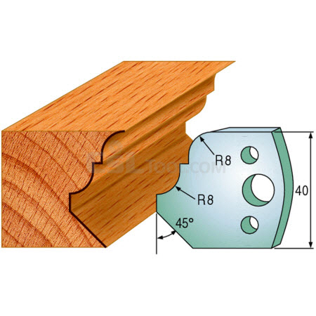 Pair of Universal Profile Knives 40 x 4mm 690.073