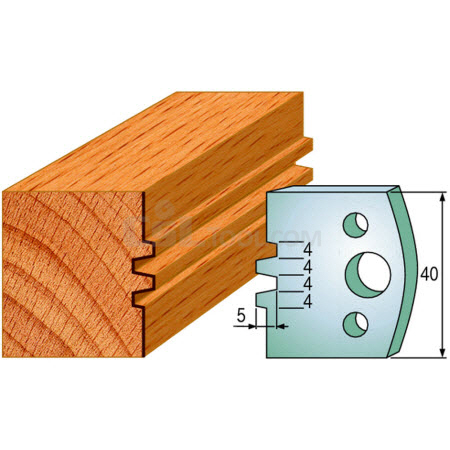 Pair of Universal Profile Knives 40 x 4mm 690.075