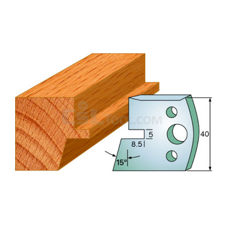 Pair of Universal Profile Knives 40 x 4mm 690.085