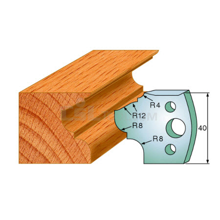 Pair of Universal Profile Knives 40 x 4mm 690.089