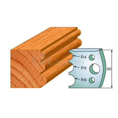Pair of Universal Profile Knives 40 x 4mm 690.090