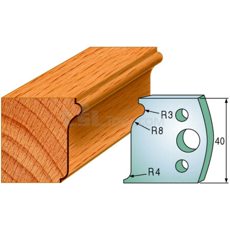 Pair of Universal Profile Knives 40 x 4mm 690.110