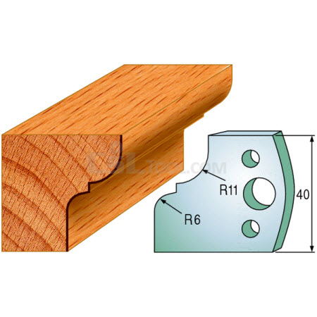 Pair of Universal Profile Knives 40 x 4mm 690.112