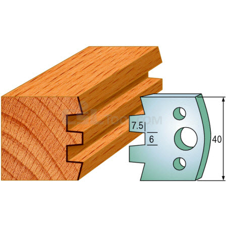 Pair of Universal Profile Knives 40 x 4mm 690.114