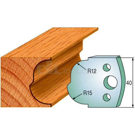 Pair of Universal Profile Knives 40 x 4mm 690.115