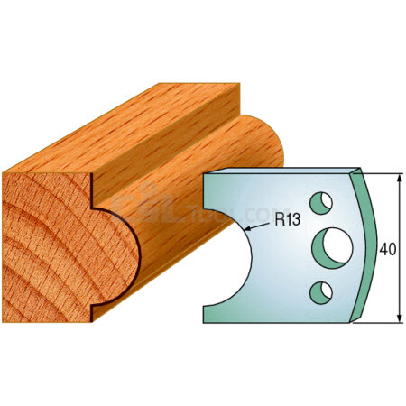 Pair of Universal Profile Knives 40 x 4mm 690.119