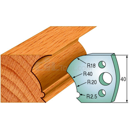 Pair of Universal Profile Knives 40 x 4mm 690.123