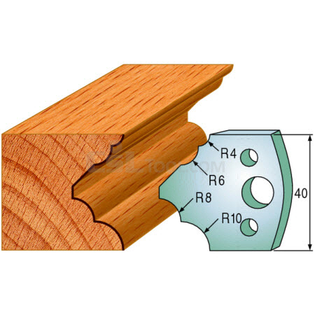 Pair of Universal Profile Knives 40 x 4mm 690.126