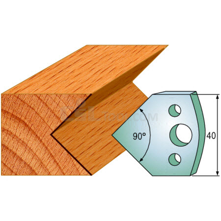 Pair of Universal Profile Knives 40 x 4mm 690.127