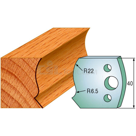 Pair of Universal Profile Knives 40 x 4mm 690.128